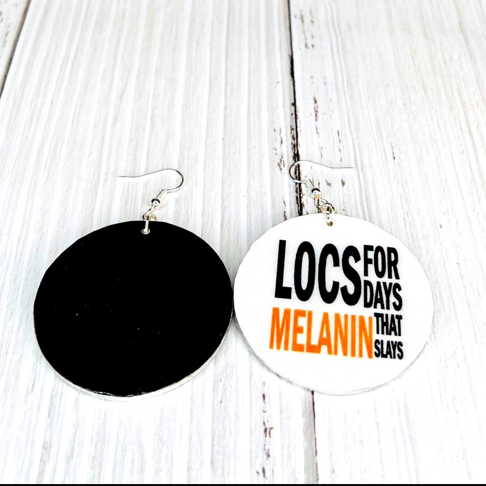 LOCS FOR DAYS 2” EARRINGS - Picture 2 of 4